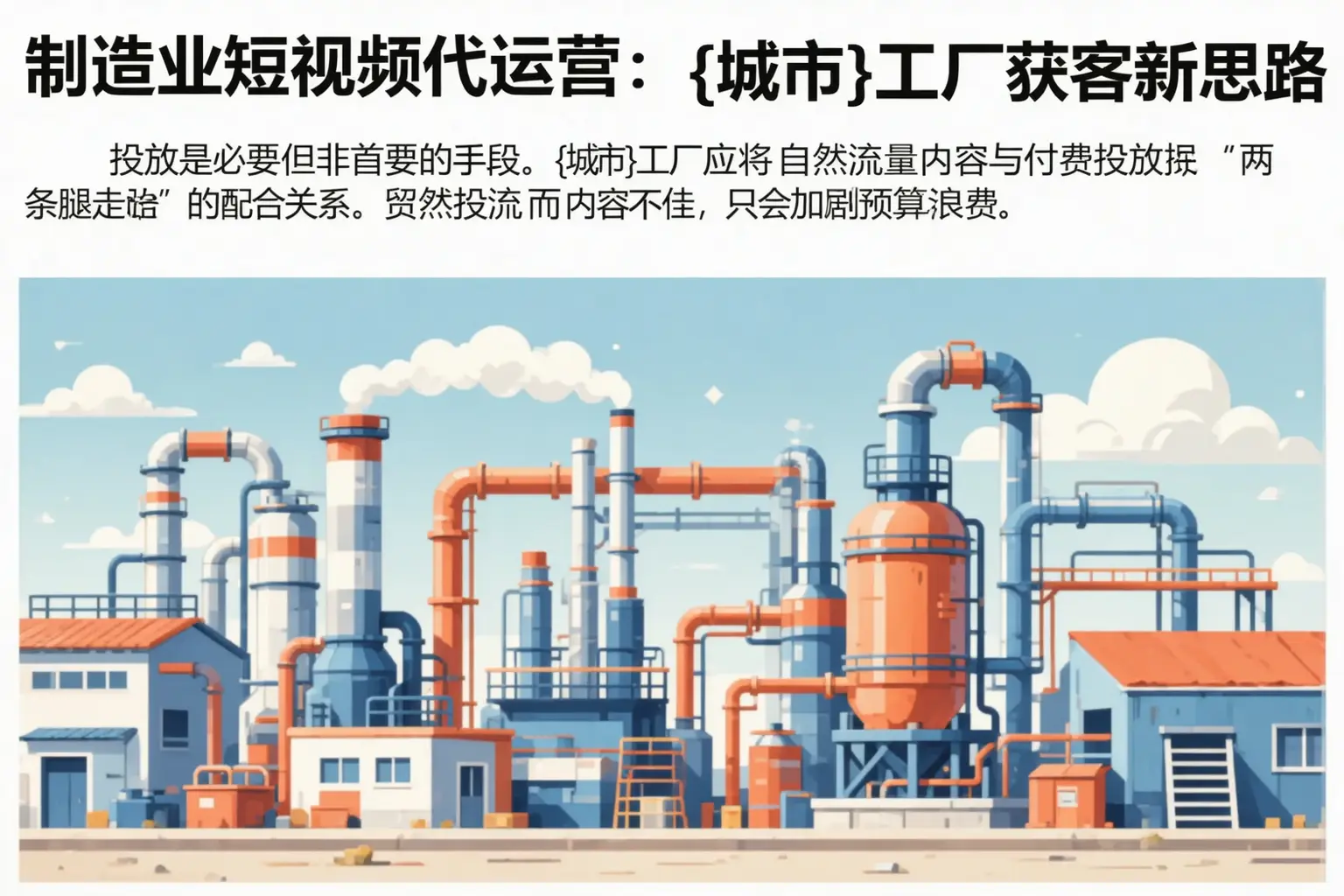 制造业短视频代运营:加查工厂获客新思路